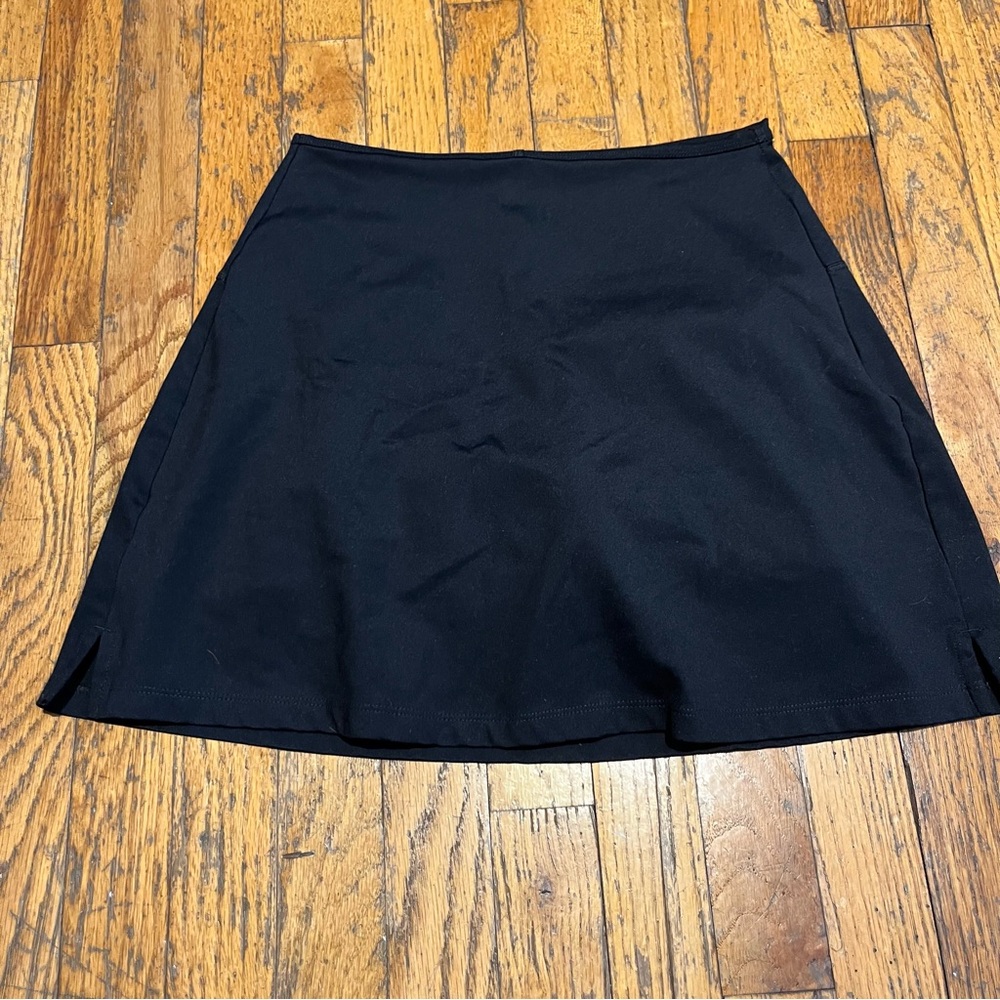 Girlfriend Collective Black Mini Skort
